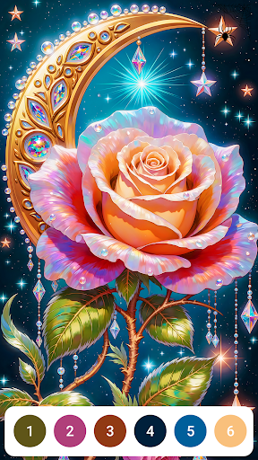Dark Rose Color by Number ekran görüntüsü