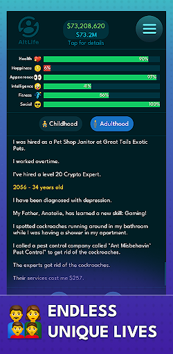 AltLife - Life Simulator ekran görüntüsü