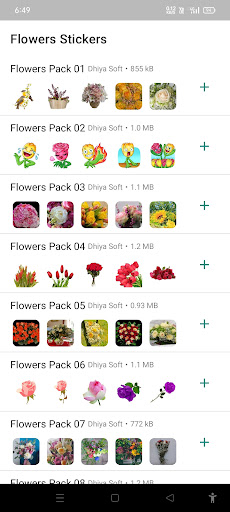 Flowers Stickers for WA ekran görüntüsü
