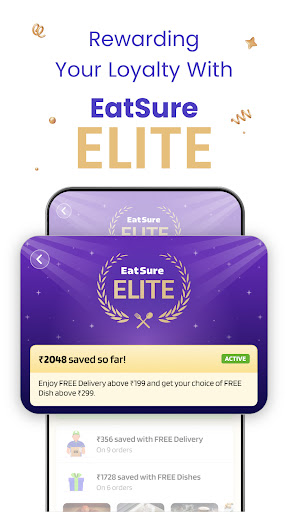 EatSure Food Delivery ekran görüntüsü