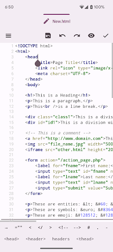 Oojao Code - text file editor ekran görüntüsü
