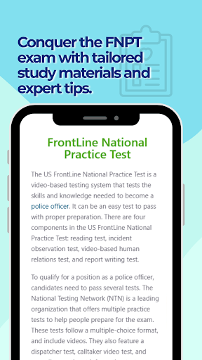 Frontline National Test ekran görüntüsü