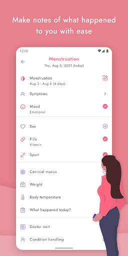 Lucy - Period tracker calendar ekran görüntüsü