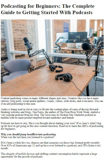 How to Create a Podcast ekran görüntüsü