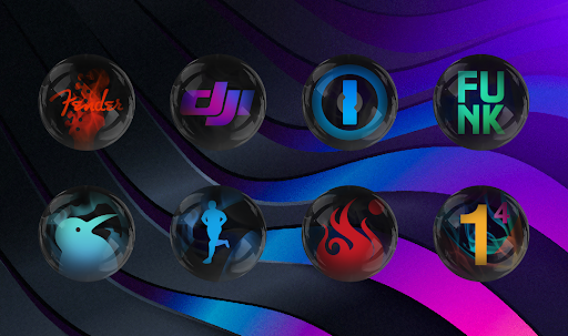 Black Smoke & Glass Icon Pack ekran görüntüsü