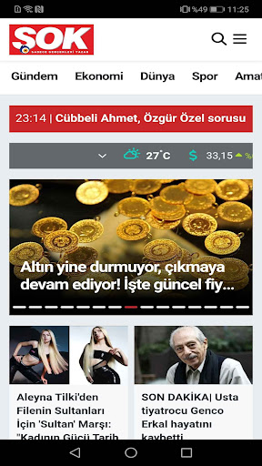 Şok Gazetesi ekran görüntüsü