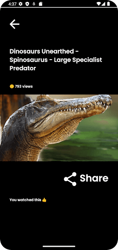 dinozor belgeseli ekran görüntüsü