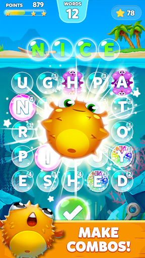 Bubble Words: Kelime oyunu ekran görüntüsü