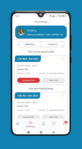 Angel Care Support App ekran görüntüsü