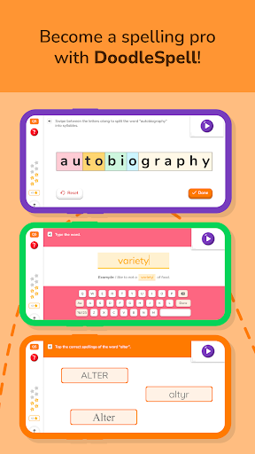 DoodleSpell: Primary Spelling ekran görüntüsü