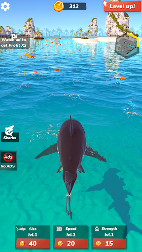Idle Shark 2-Mega Tycoon Game ekran görüntüsü