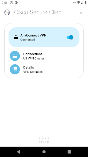 Cisco Secure Client-AnyConnect ekran görüntüsü