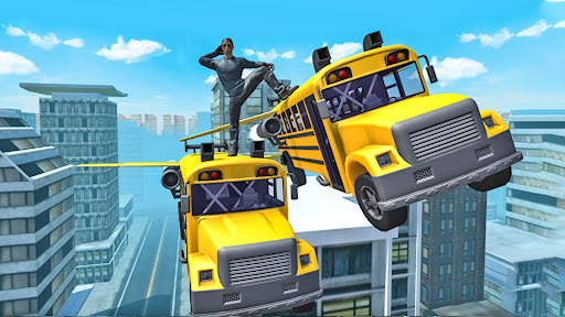 Flying Bus Games Simulator 3D ekran görüntüsü