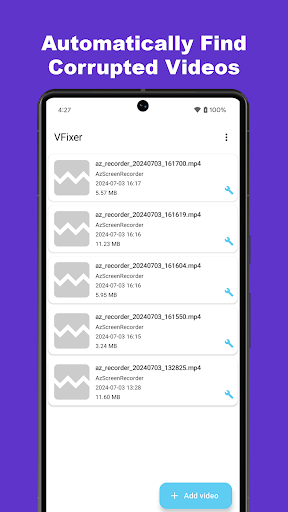 Video Fixer - VFixer ekran görüntüsü