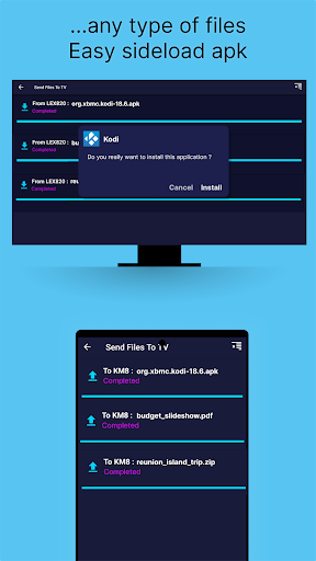 Send files to TV ekran görüntüsü