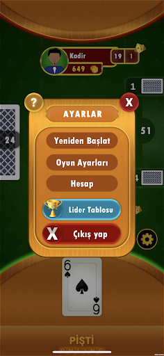 Pişti internetsiz ekran görüntüsü