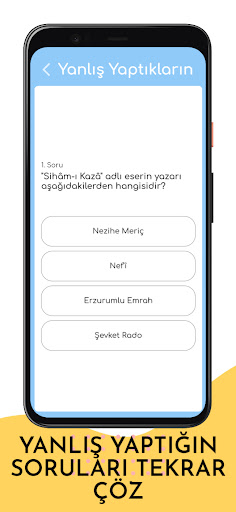 Yazar Eser : YKS, AYT Edebiyat ekran görüntüsü