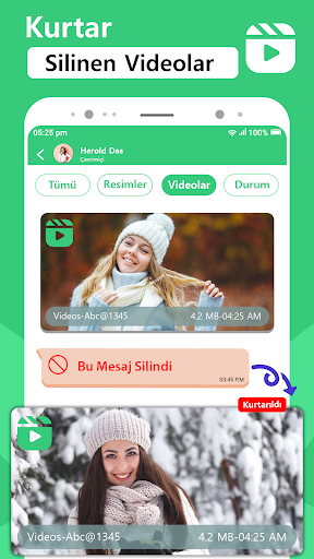 Silinen Mesajların Kurtarılmas ekran görüntüsü