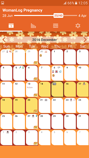 WomanLog Pregnancy Calendar ekran görüntüsü