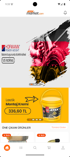 Atek Market ekran görüntüsü