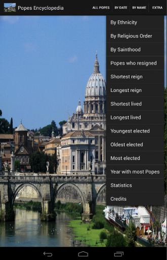 Popes Encyclopedia ekran görüntüsü
