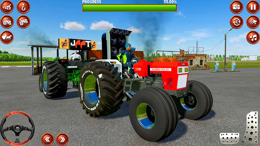 Indian Tractor Tochan Game 3d ekran görüntüsü