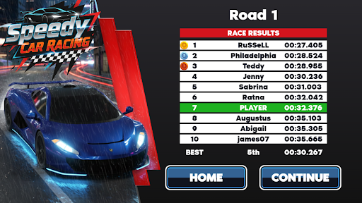 Speedy Car Racing ekran görüntüsü