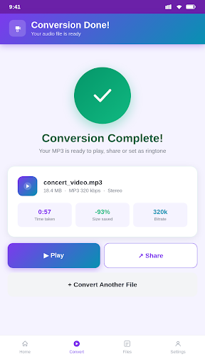 MP3 Converter: Video to Audio ekran görüntüsü