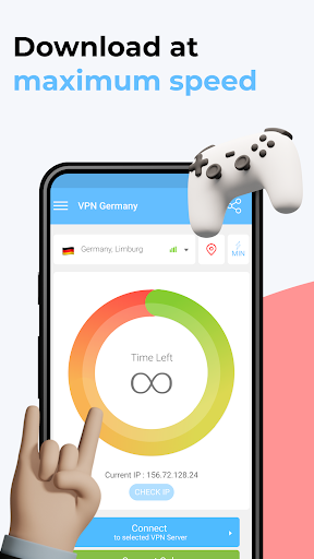 VPN Germany: unlimited VPN app ekran görüntüsü