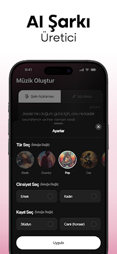 MyTunes : AI Müzik Oluşturucu ekran görüntüsü