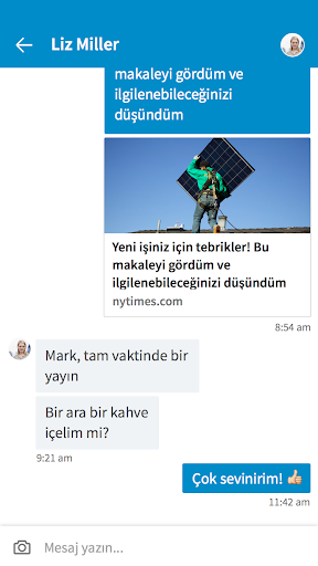 LinkedIn: Topluluk ve Ağ ekran görüntüsü