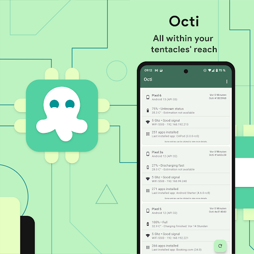 Octi - Çoklu Cihaz Monitörü ekran görüntüsü