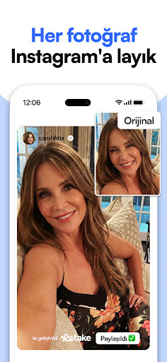 Retake - AI Fotoğraf Editörü ekran görüntüsü