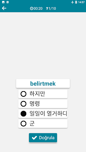 Korece - Türkçe ekran görüntüsü