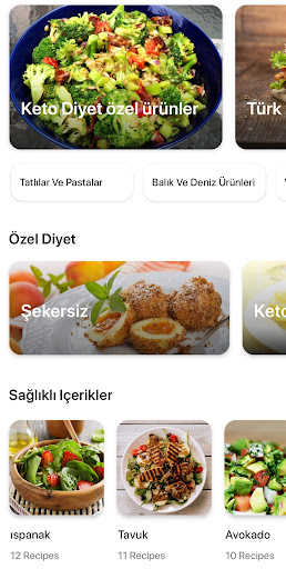 Yemek Tarifleri uygulama ekran görüntüsü
