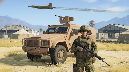 US Military Truck Driving Game ekran görüntüsü