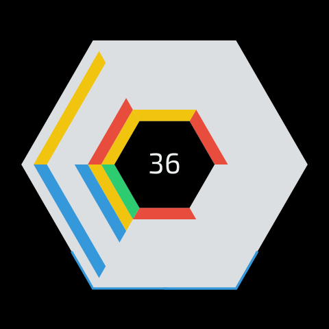 Hextris Wearable ekran görüntüsü