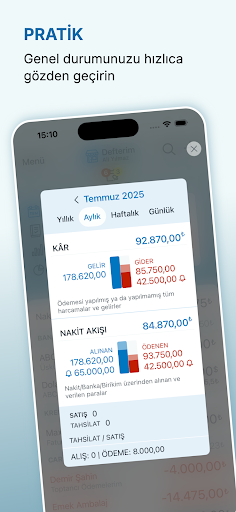 DEFTER - Para Yönetimi ekran görüntüsü