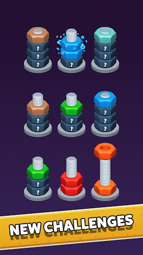 Color Nuts Sort Puzzle ekran görüntüsü