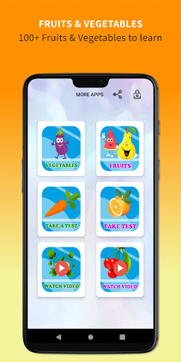 Fruits and Vegetables - Kids L ekran görüntüsü