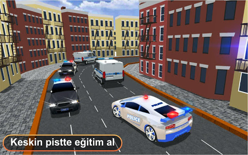 Süper polis araba otopark ekran görüntüsü