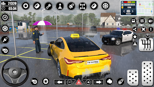 City Taxi Games Car Driving 3D ekran görüntüsü