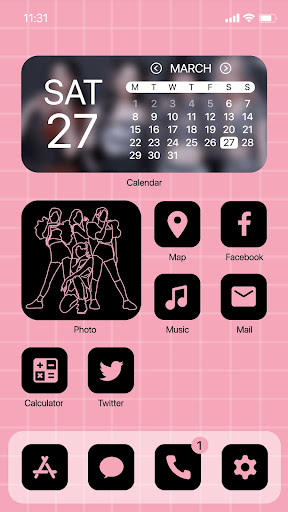 Wow Born Pink Theme, Icon Pack ekran görüntüsü