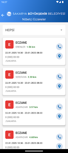 Sakarya Büyükşehir ekran görüntüsü