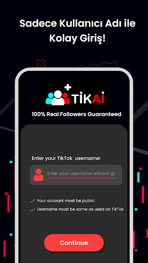 TikAi - Takipçi Artırma ekran görüntüsü
