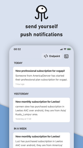 Tenta - Send Yourself Push Not ekran görüntüsü