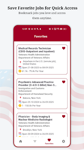 USA Federal Job Search ekran görüntüsü
