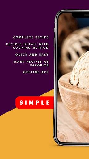 Ice Cream Recipes Offline ekran görüntüsü