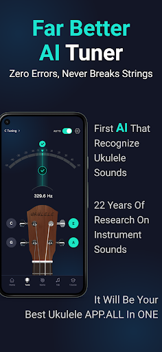 ukulele tuner - TunerMate ekran görüntüsü