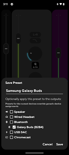 Poweramp Ekolayzer ekran görüntüsü